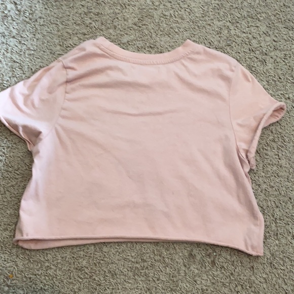Pink cropped T-Shirt - Picture 2 of 2